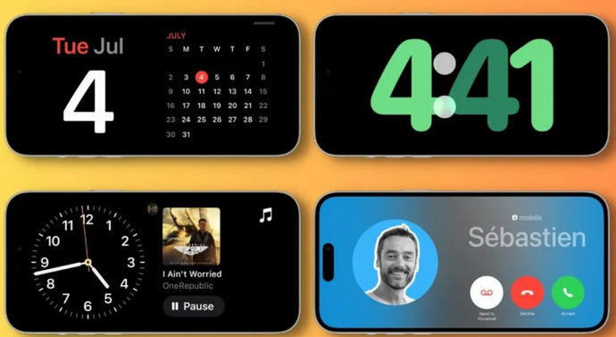 玉门苹果手机维修分享iOS17横屏充电待机显示有什么好处 
