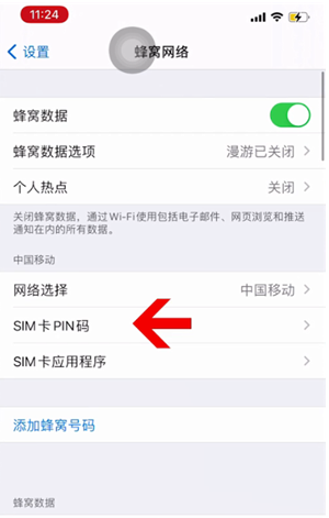 玉门苹果14维修网分享如何给iPhone14的SIM卡设置密码 