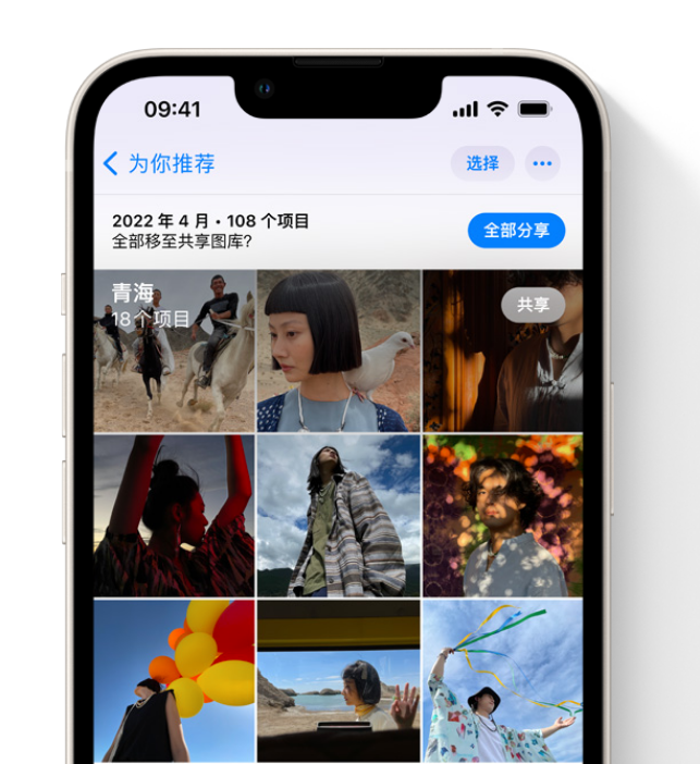 玉门苹果维修网点分享在 iPhone 上使用共享图库 