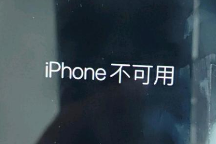 玉门苹果服务网点分享锁屏界面显示“iPhone 不可用”如何解决 